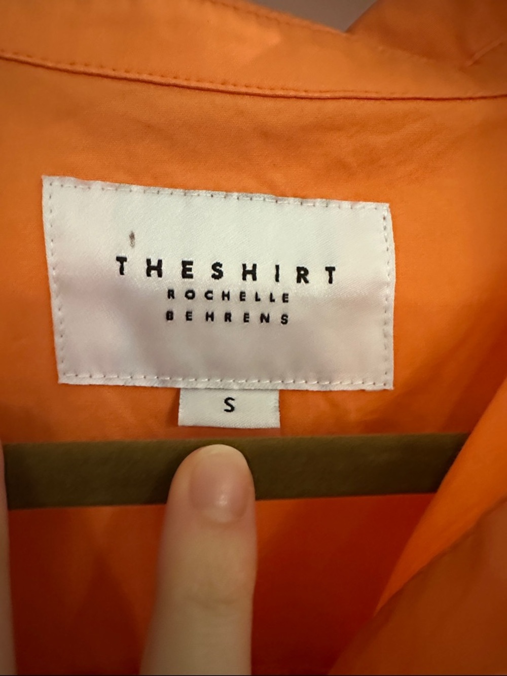 The Shirt by Rochelle Behrens Bright Orange Shirt - Picture 3 of 6